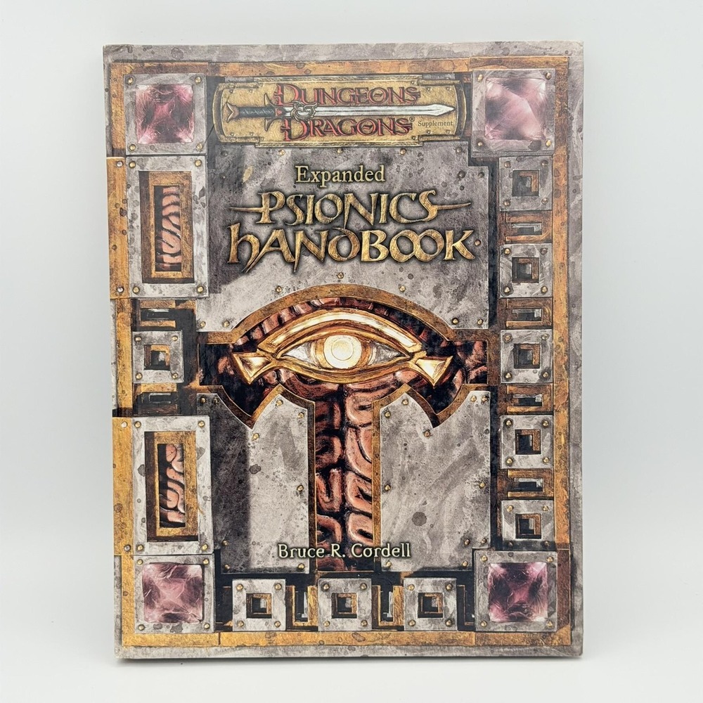 Vintage 2004 Expanded Psionics Handbook Dungeons & Dragons D20 Hardcover Wizards